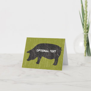 Carte Porc Noir Rustique