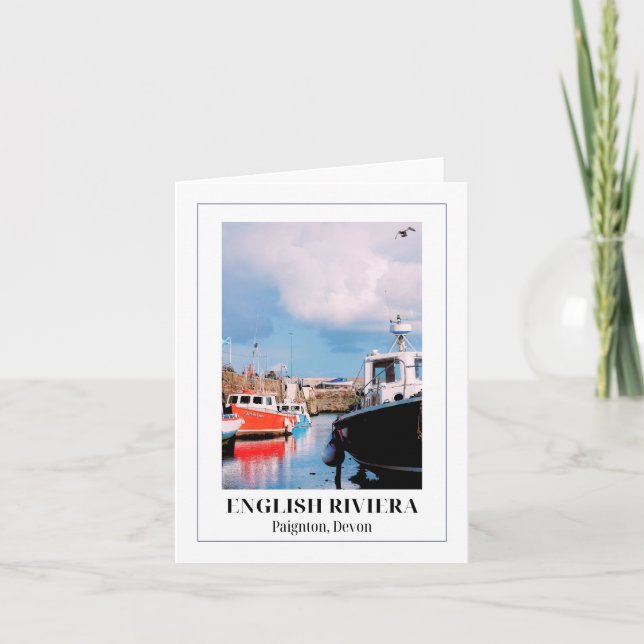 Carte Port de Paignton, Riviera anglaise, Devon (Devant)