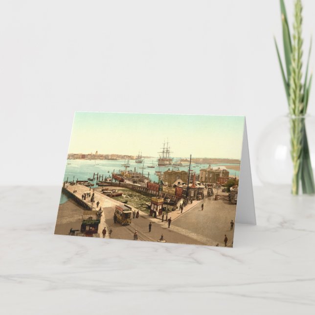 Carte Port de Portsmouth, Hampshire, Angleterre (Devant)
