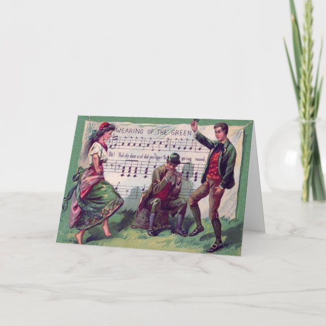 Carte Port gitan irlandais du gabarit vert (Devant)