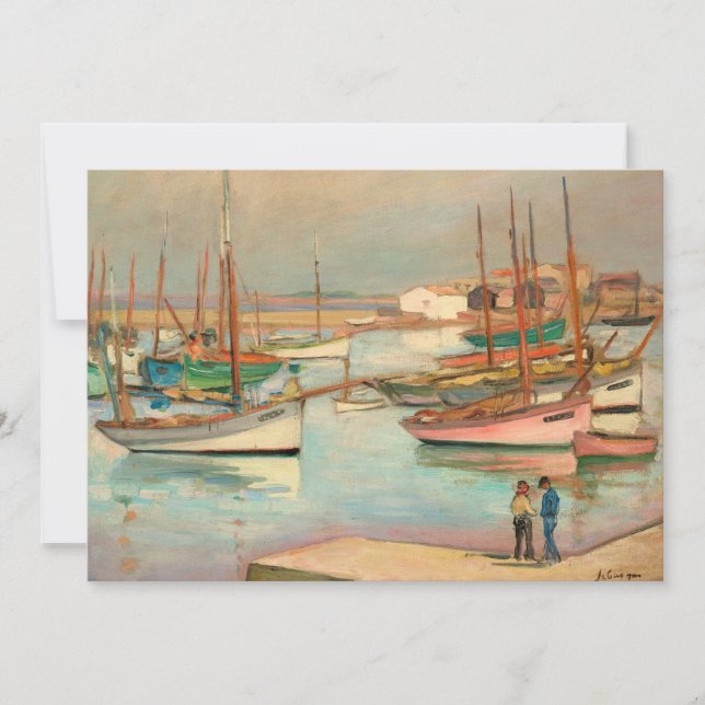 Carte Port sur l'île d'Yeu | Henri Lebasque (Devant)