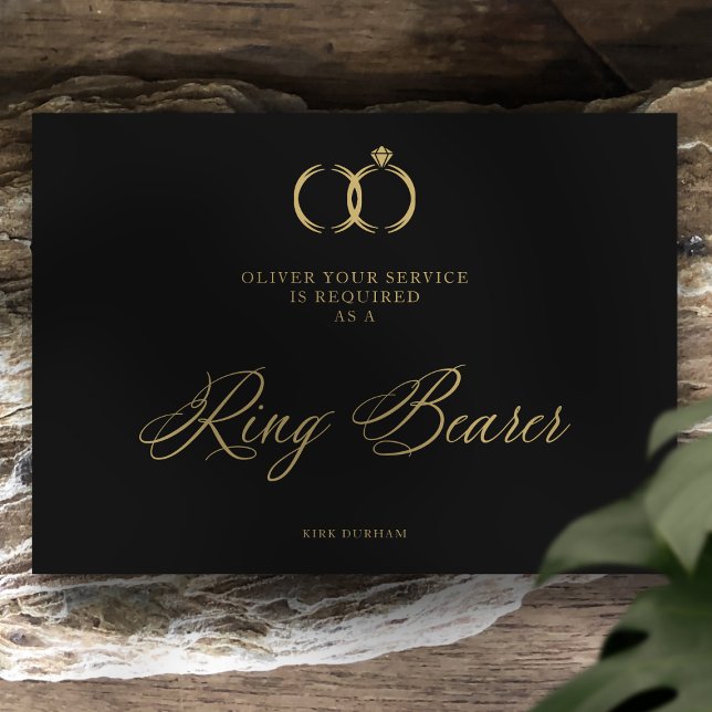 Carte Porte-anneaux minimaliste Mariage (Créateur téléchargé)