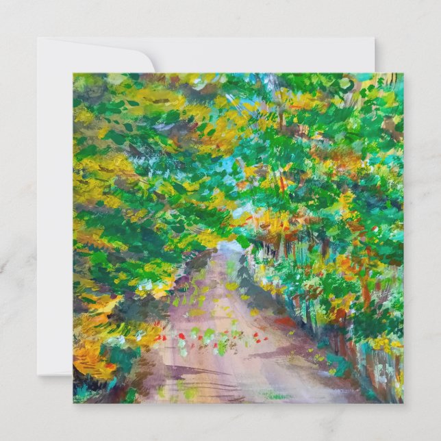 Carte Porte de l'amour paysage automne (Devant)