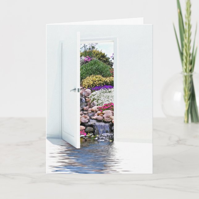 Carte porte et cascades de jardin (Devant)