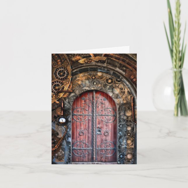 Carte Porte gothique Steampunk (Devant)