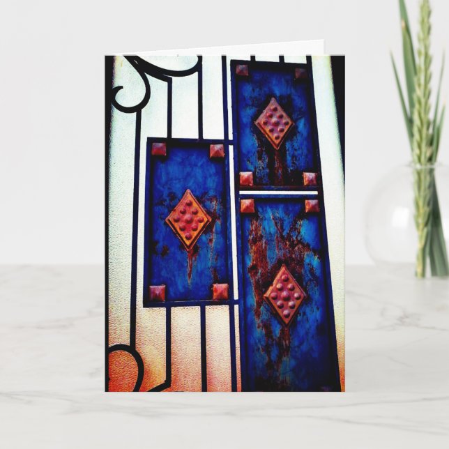 Carte Porte Turquoise (Devant)