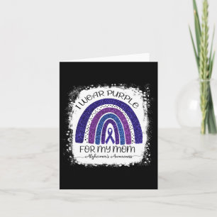 Carte Porter Violet Pour Ma Mère Alzheimer Bleached Ra