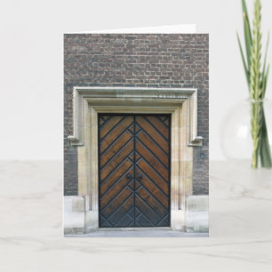 Carte Portes en bois - London Greeting Card