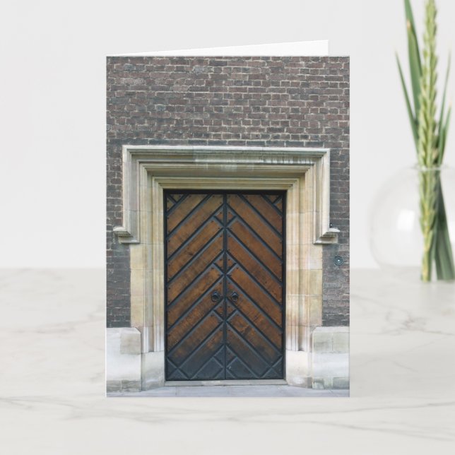 Carte Portes en bois - London Greeting Card (Devant)