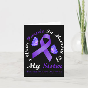 Carte Portez du violet en mémoire du cancer du pancréas