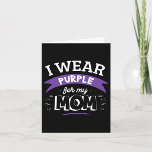 Carte Portez le violet pour ma mère Alzheimer Maladie H