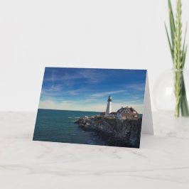 Carte Portland Head Light Blank Grey Card
