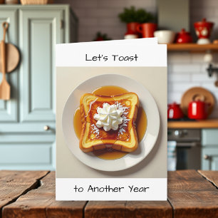 Carte Portons un toast à une autre année Joyeux annive