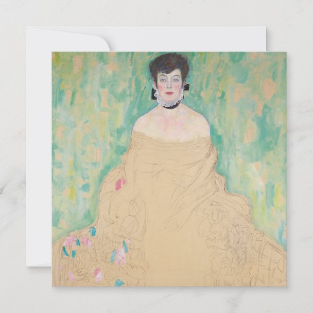 Carte Portrait d'Amalie Zuckerkandl par Gustav Klimt (Devant)