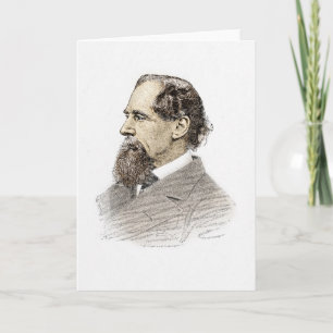 Carte Portrait de Charles Dickens