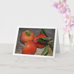 Carte Portrait de fruit de kaki