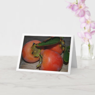 Carte Portrait de fruit de kaki
