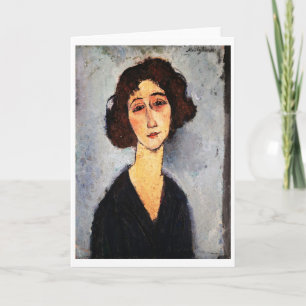Carte Portrait de Jeune Femme, Modigliani