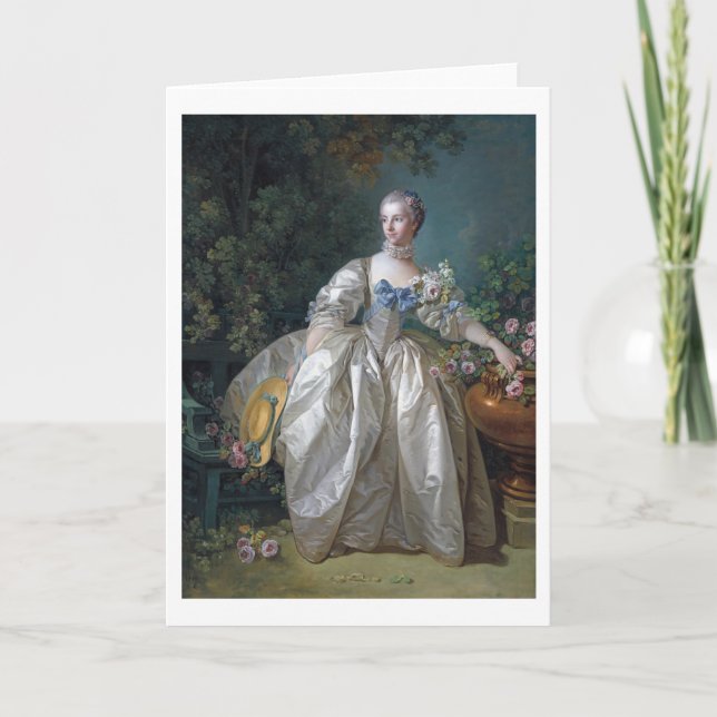 Carte Portrait de Madame Bergeret, Boucher (Devant)