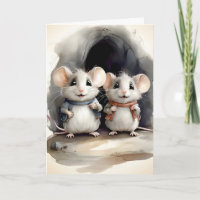 Portrait de meilleurs amis souris mignonnes amis V