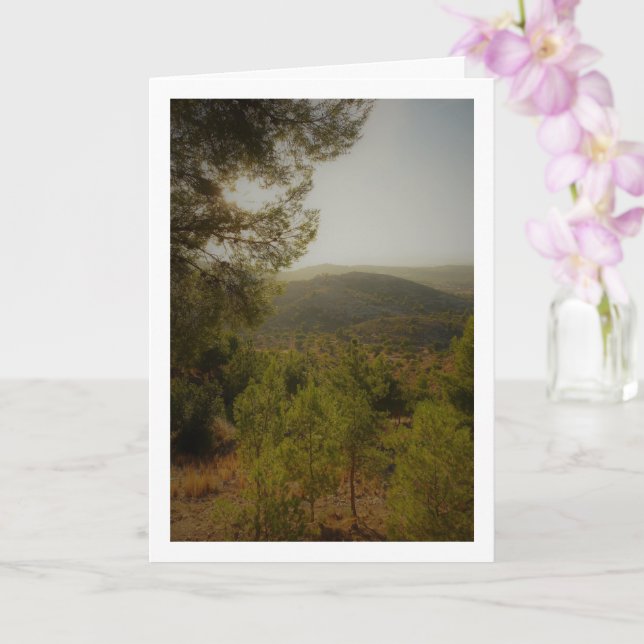 Carte Portrait de pays espagnol, Valence, Espagne (Orchidée)