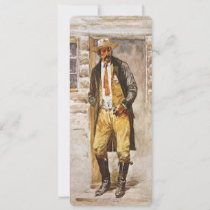 Carte Portrait de shérif par Seltzer, cow-boy de l'Ouest