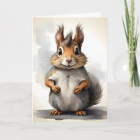 Portrait d'écureuil mignon Salutation