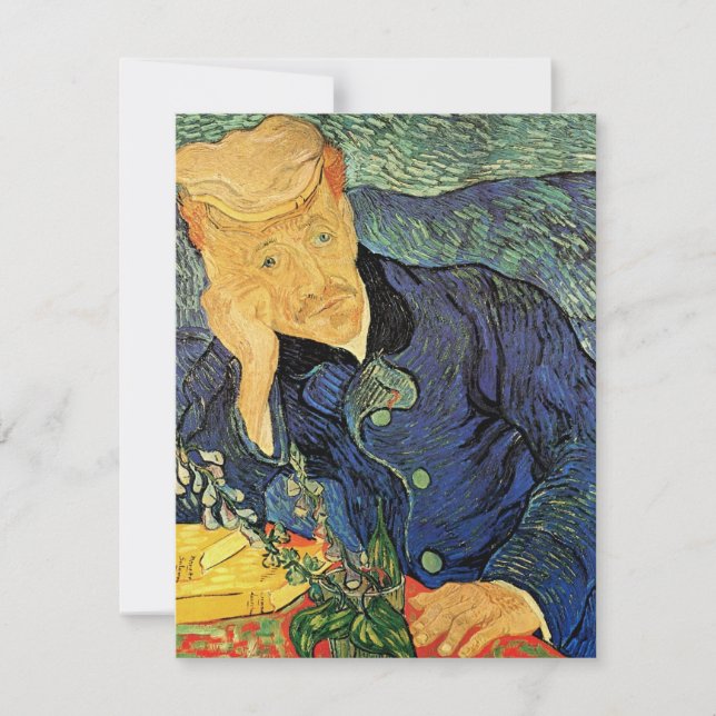 Carte Portrait du Docteur Gachet par Vincent van Gogh (Devant)
