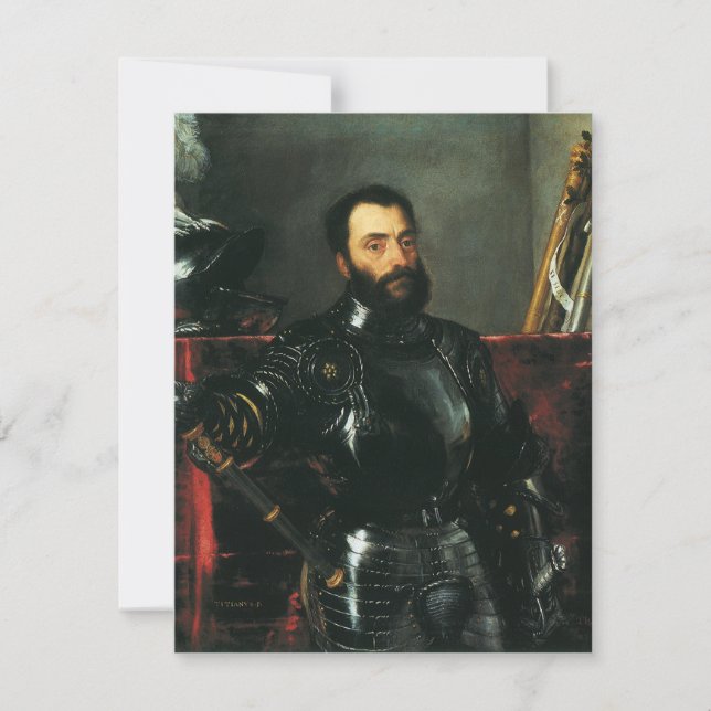 Carte Portrait du duc d'Urbino par Titien (Devant)