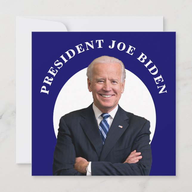 Carte Portrait du président Joe Biden (Devant)