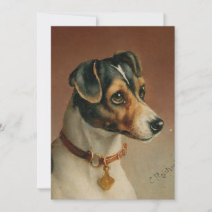 Carte Portrait d'un Jack Russel Terrier   Carl Reichert