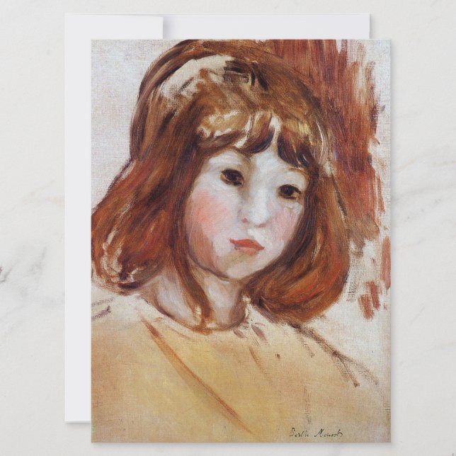 Carte Portrait d'une jeune fille (par Berthe Morisot) (Devant)