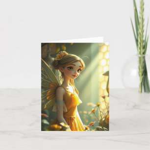Carte Portrait Fairy Spring