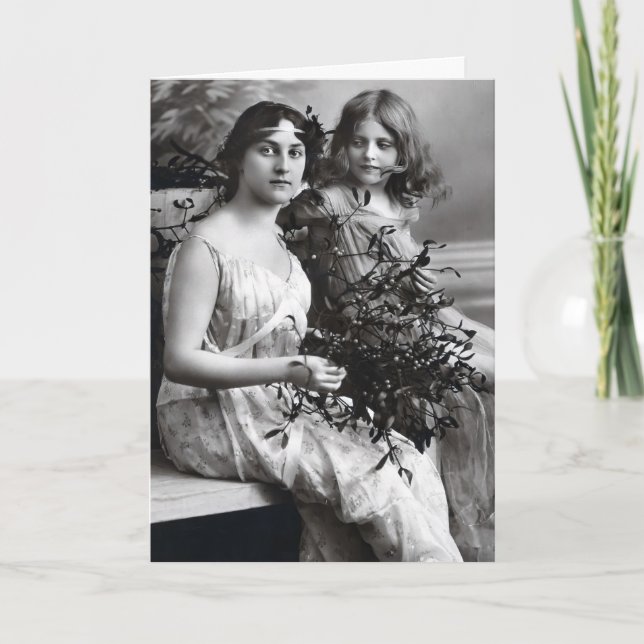 Carte Portrait intemporel de la mère et de la fille (Devant)