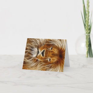 Carte Portrait Lion