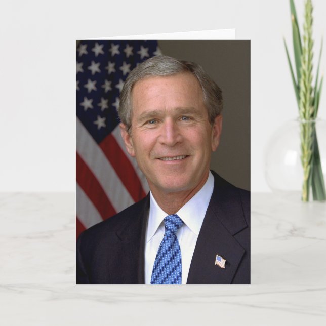 Carte Portrait officiel de George W. Bush (Devant)