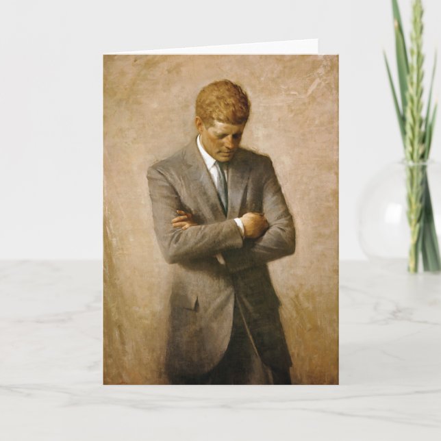 Carte Portrait officiel de John F. Kennedy par Aaron (Devant)