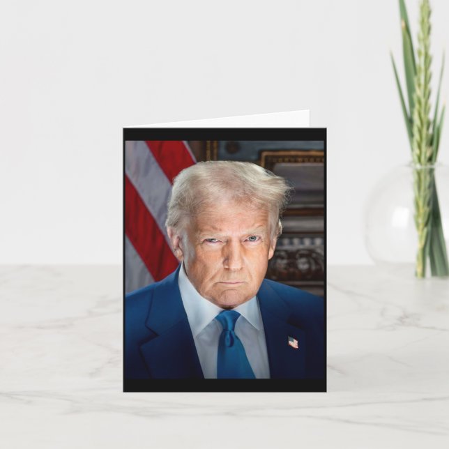 Carte Portrait officiel de la Maison Blanche Donald J Tr (Devant)