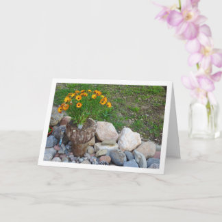 Carte Portrait Orange African Daisies