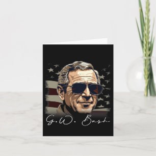Carte Portrait patriotique du président George W. Bush d
