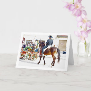 Carte Portrait traditionnel espagnol de cheval