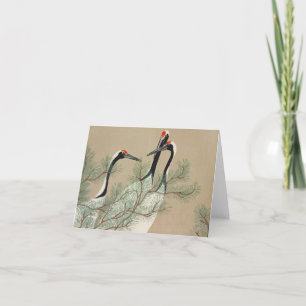 Carte Ports d'impression de bloc de woodblock japonais -