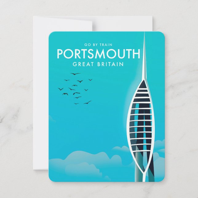 Carte Portsmouth Great British Vacation poster (Devant)