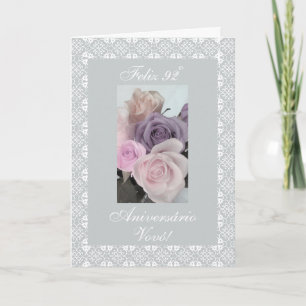 Carte Portugais - anniversaire de la grand-maman le 92th