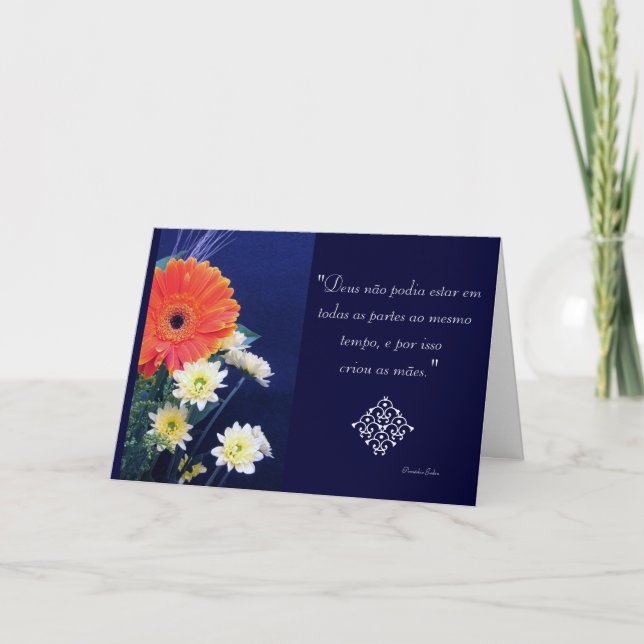 Carte Portugais : Criou de Deus comme mães… Dieu a créé (Devant)