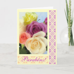 Carte Portugais : Parabens ! Joyeux anniversaire !