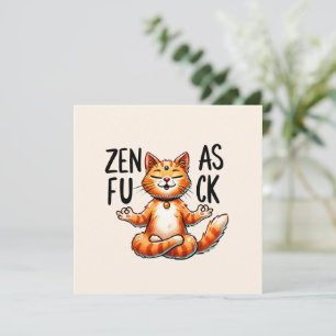 Carte Pose de Yoga de chat - Zen