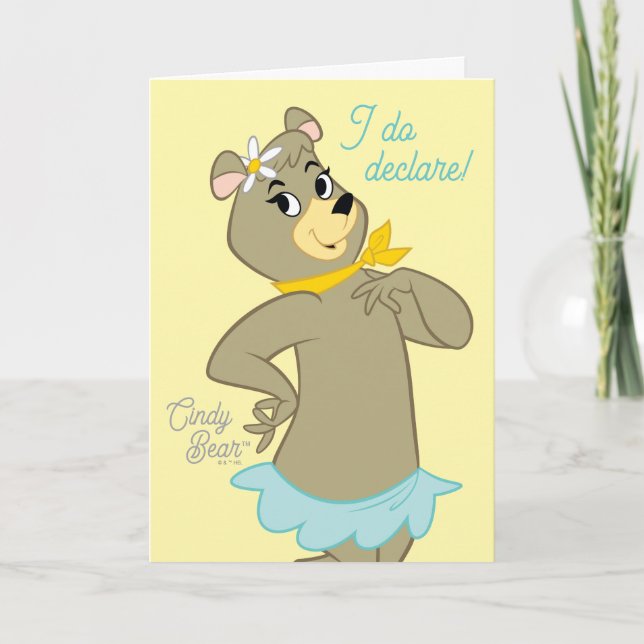 Carte Pose Joueuse de Cindy Bear (Devant)