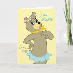 Carte Pose Joueuse de Cindy Bear