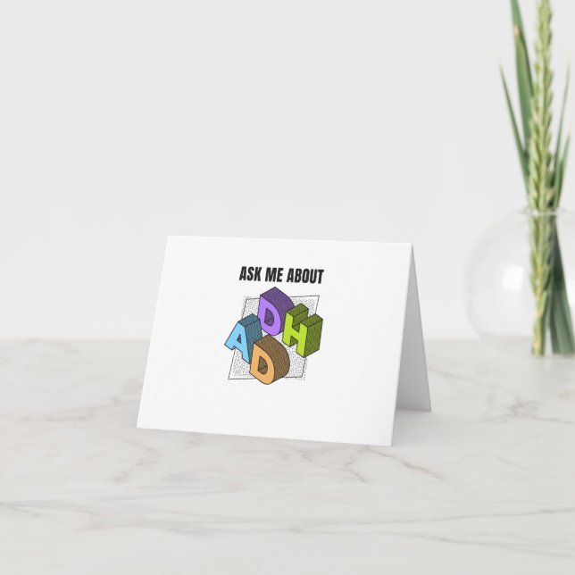Carte Posez-moi des questions sur le TDAH (Devant)